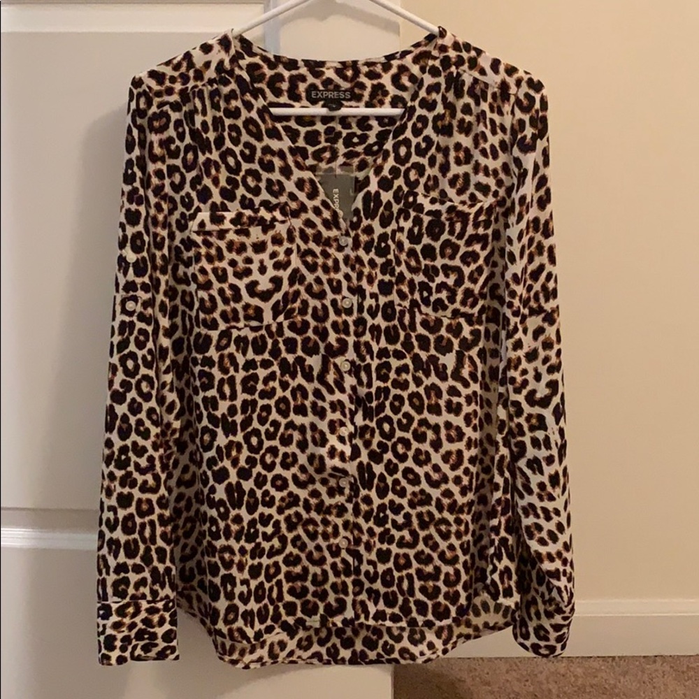 Leopard print Express blouse